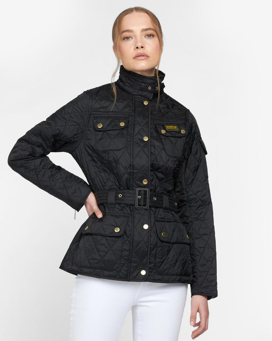 Barbour International Regular Lightweight Womens Quilted Jacket - Black