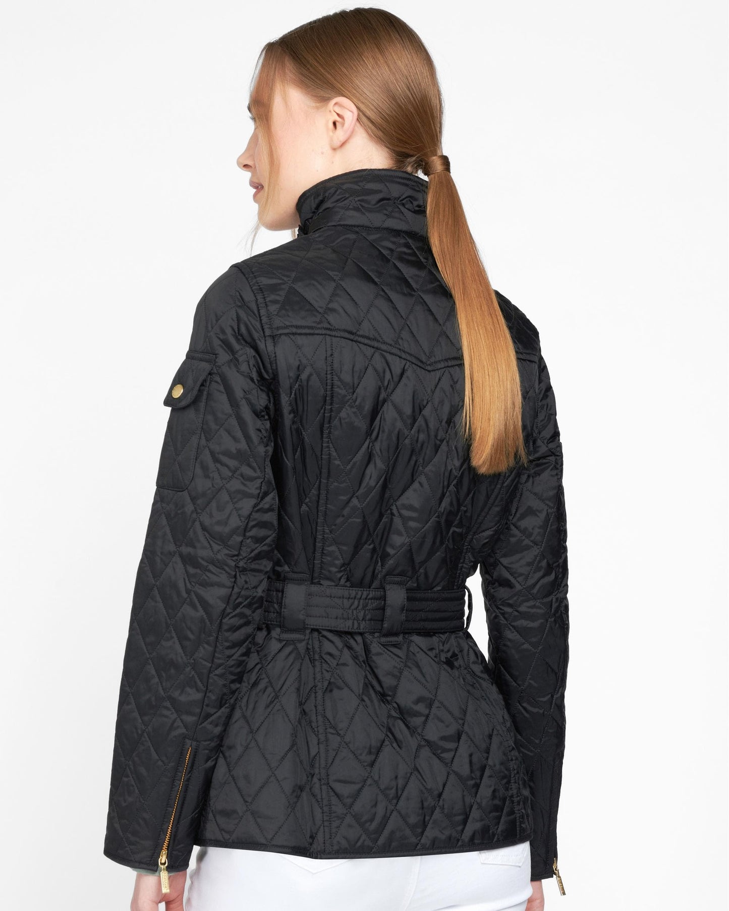 Barbour International Regular Lightweight Womens Quilted Jacket - Black