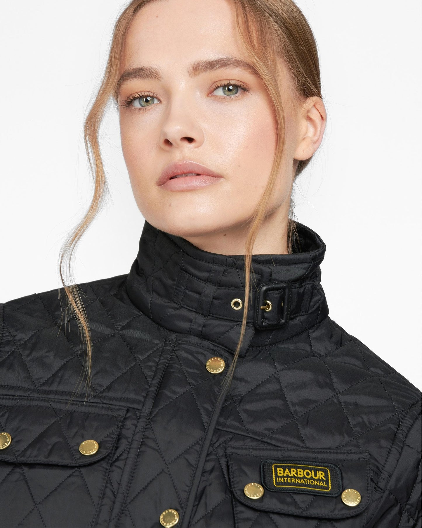 Barbour International Regular Lightweight Womens Quilted Jacket - Black