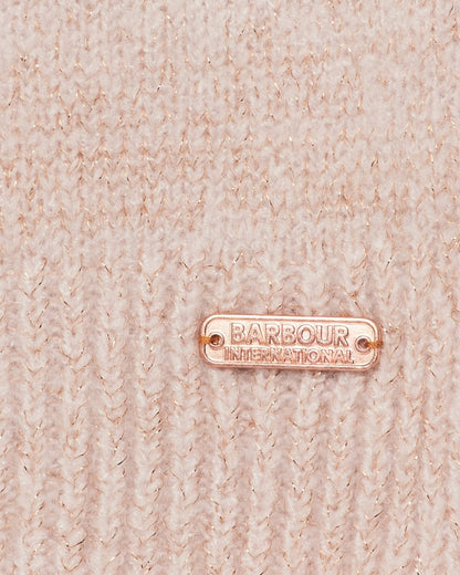 Barbour International Sparkle Womens Beanie/Scarf - Pink