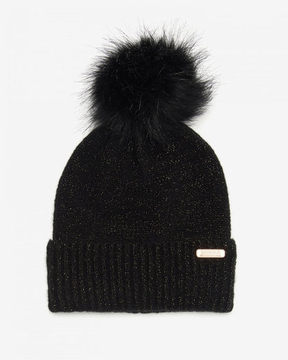 Barbour International Sparkle Womens Beanie/Scarf - Black