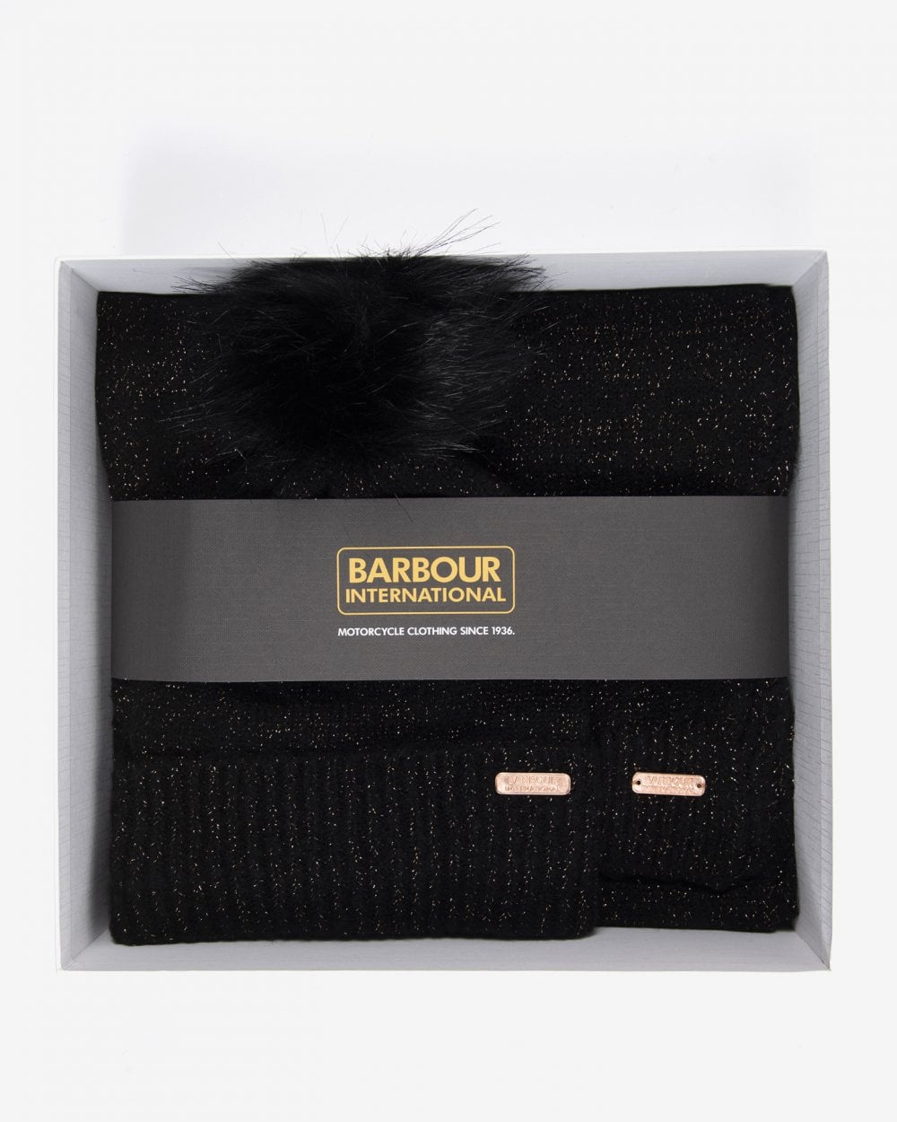 Barbour International Sparkle Womens Beanie/Scarf