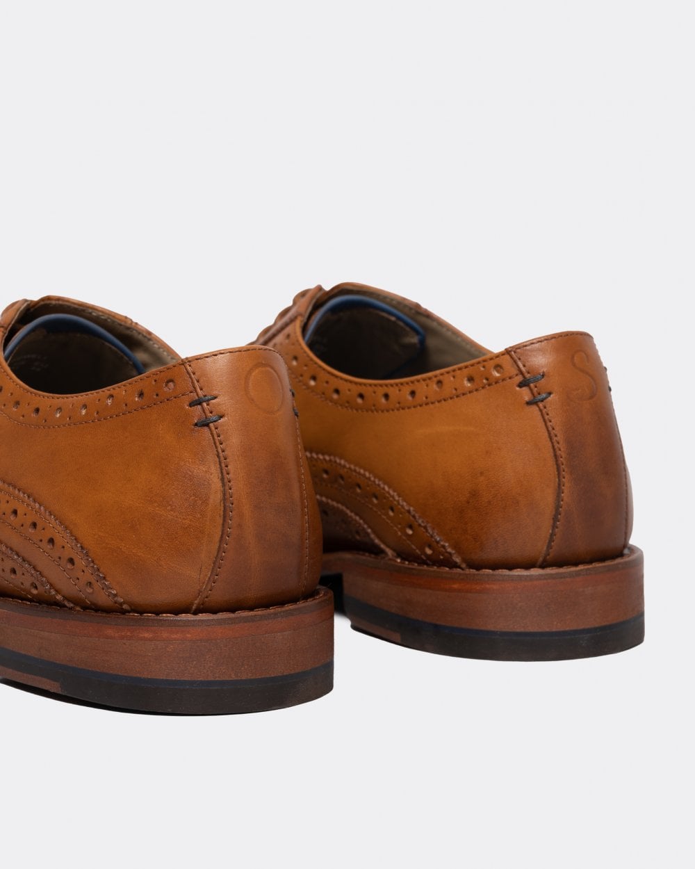 Oliver Sweeney Ledwell Mens Wing Tip Oxford Brogues - Light Tan