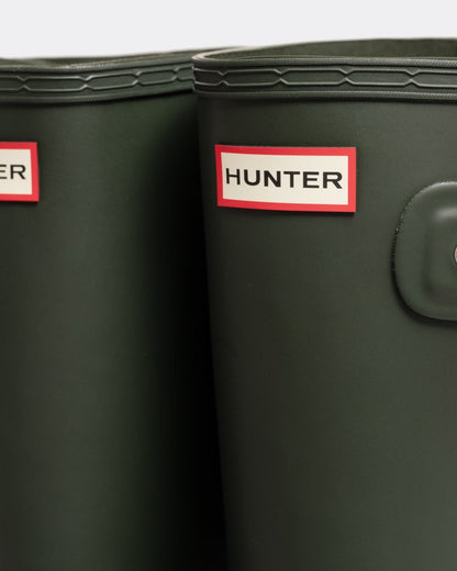 Hunter Original Tall Side Adjustable Mens Wellies - Dark Olive
