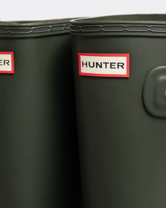 Hunter Original Tall Side Adjustable Mens Wellies - Dark Olive