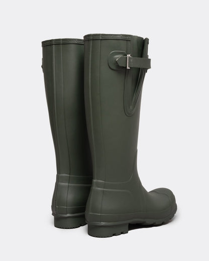 Hunter Original Tall Side Adjustable Mens Wellies - Dark Olive