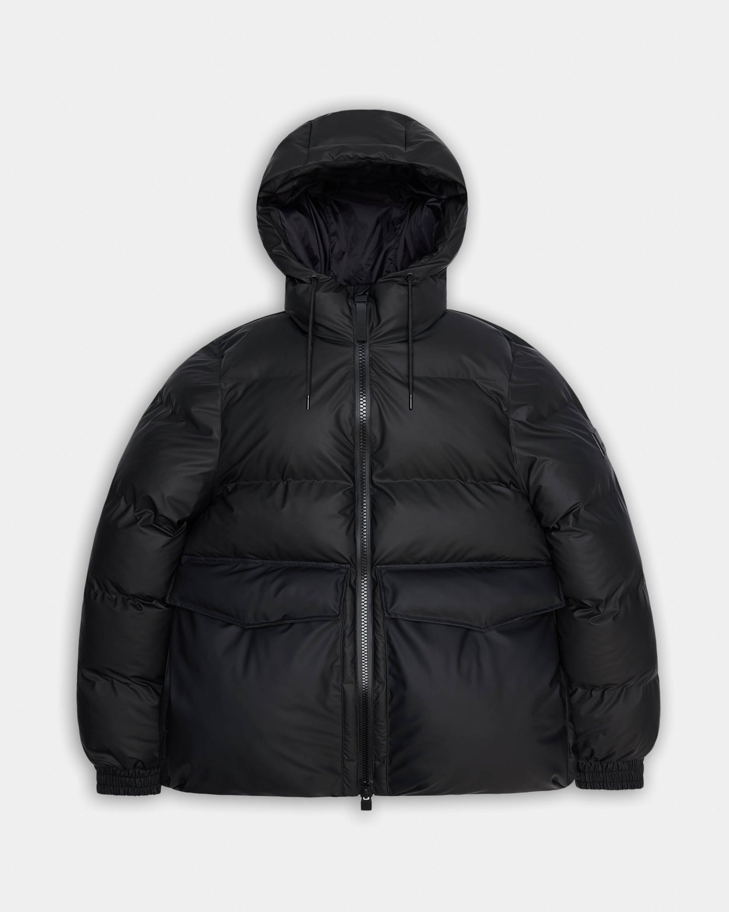 Rains Alta Womens A-Line Puffer Jacket - 01 Black