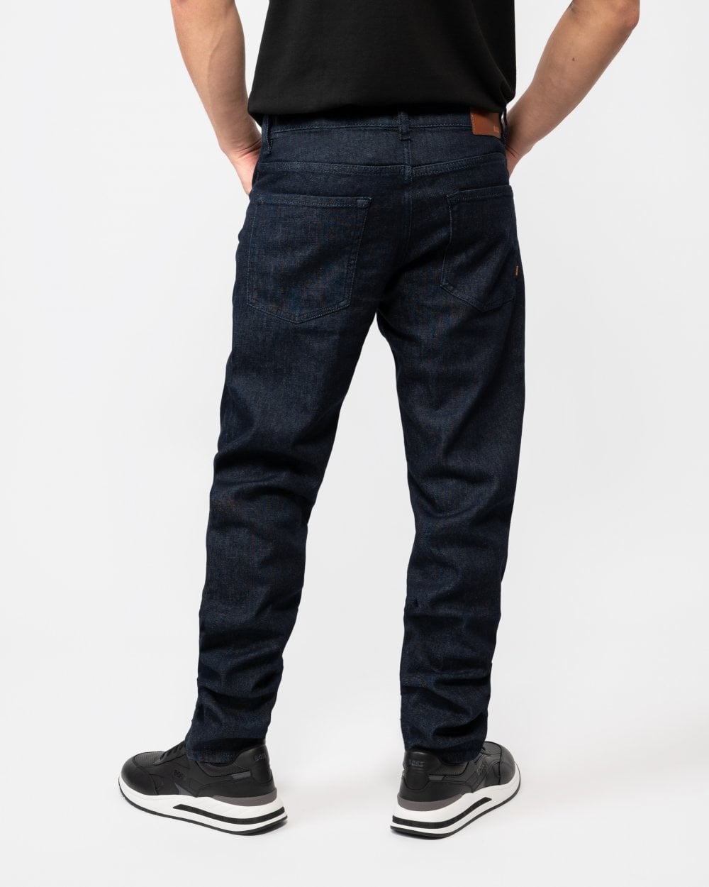 BOSS Orange BOSS Orange Re.Maine Mens Regular Fit Dark Blue Comfort-Stretch Denim Jeans NOS