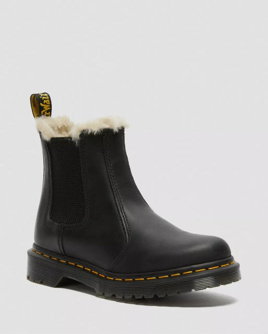 Dr Martens Leonore Wyoming Faux Fur Womens Chelsea Boot