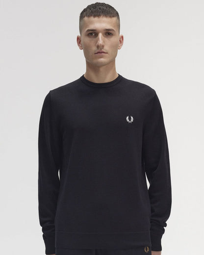 Fred Perry Mens Classic Crewneck Jumper