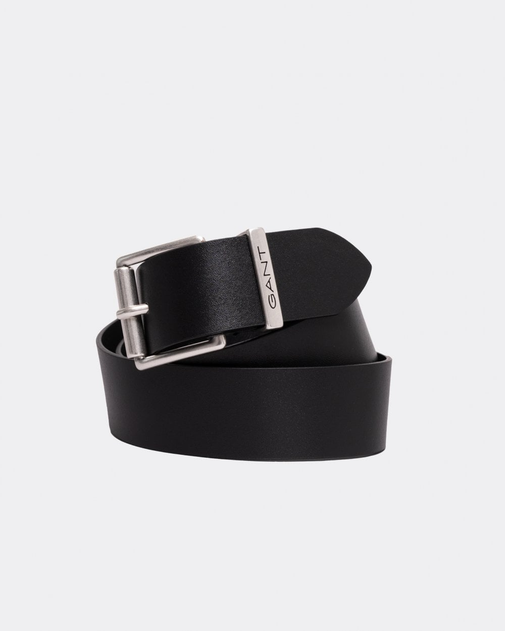 GANT Mens Logo Leather Belt - 5 Black