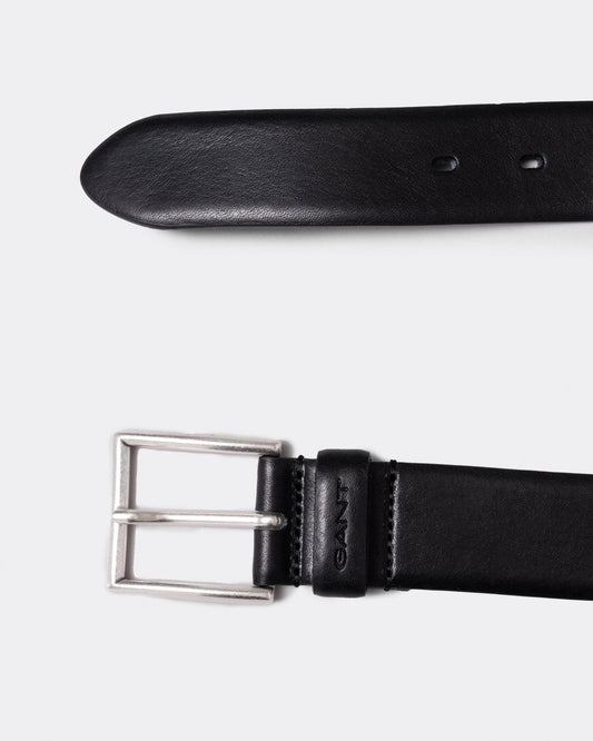 GANT Mens Classic Leather Belt - 5 Black
