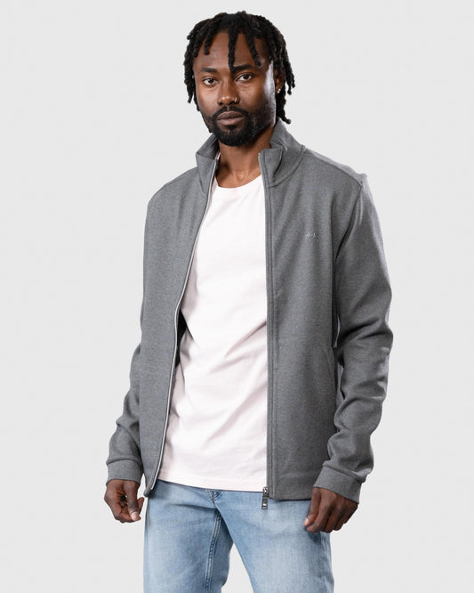 BOSS Green BOSS Green Skaz Curved Mens Full Zip Funnel Neck Sweatshirt