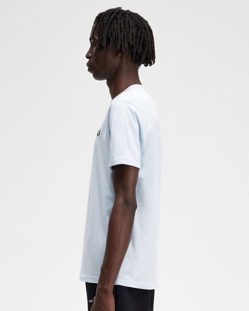 Fred Perry Mens Ringer T-Shirt - Light Ice R30