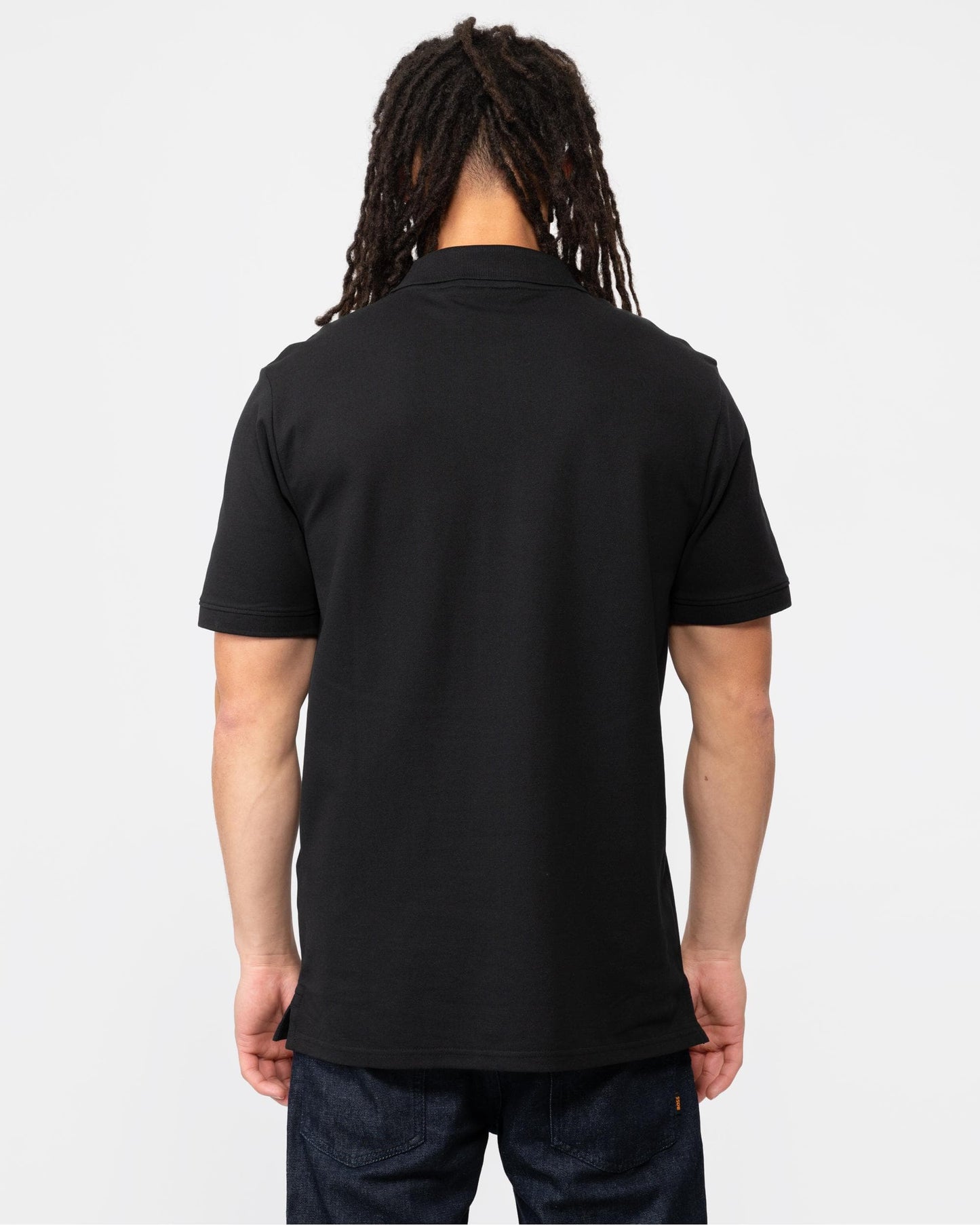 Lyle & Scott Tonal Eagle Mens Polo Shirt - Z865 Jet Black