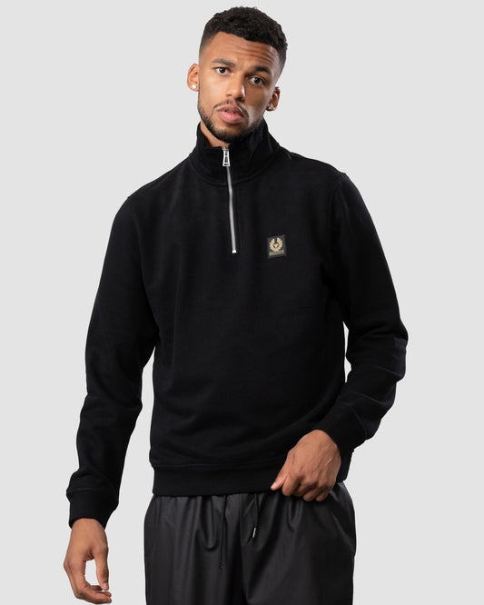 Belstaff Quarter Zip Sweatshirt - Black