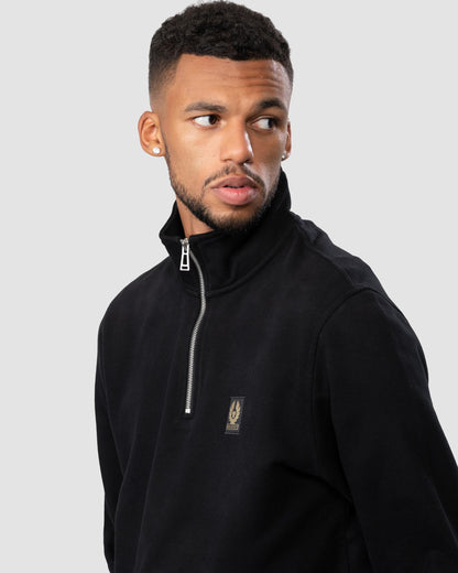 Belstaff Quarter Zip Sweatshirt - Black