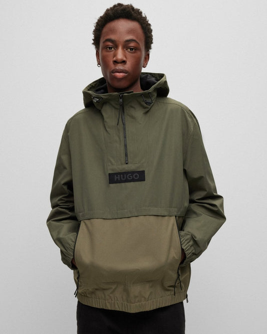 HUGO Breaker2321 Mens Water Repellent Hooded Jacket