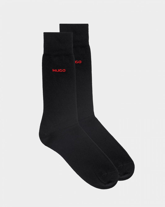 HUGO 2 Pack RS Uni Colour Mens Socks NOS