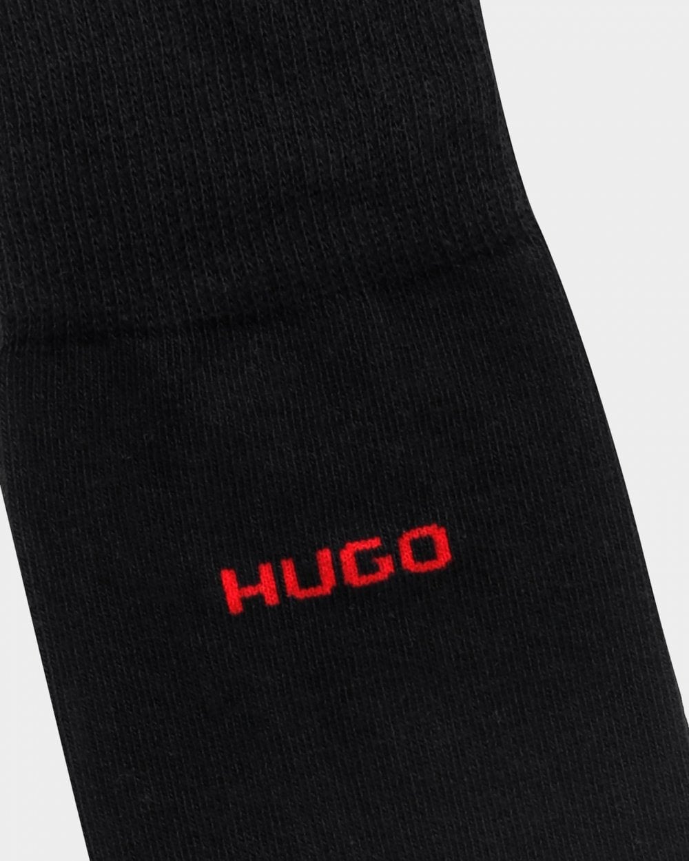 HUGO 2 Pack RS Uni Colour Mens Socks NOS - Black 001