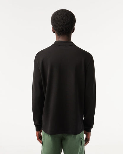 Lacoste Original L.12.12 Mens Long Sleeve Cotton Polo Shirt - Black 031