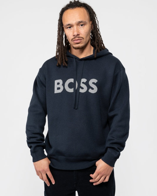 BOSS Orange Kallivan Mens Knit Hoodie