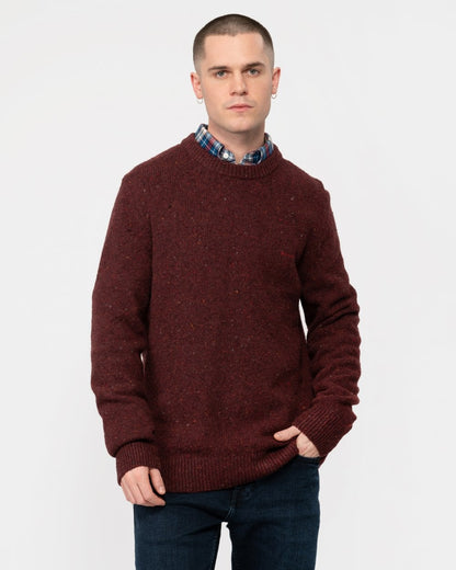 GANT Mens Wool Neps Crew Neck Jumper
