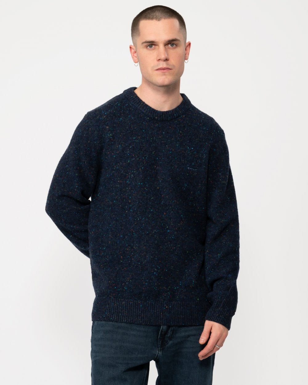 GANT Mens Wool Neps Crew Neck Jumper