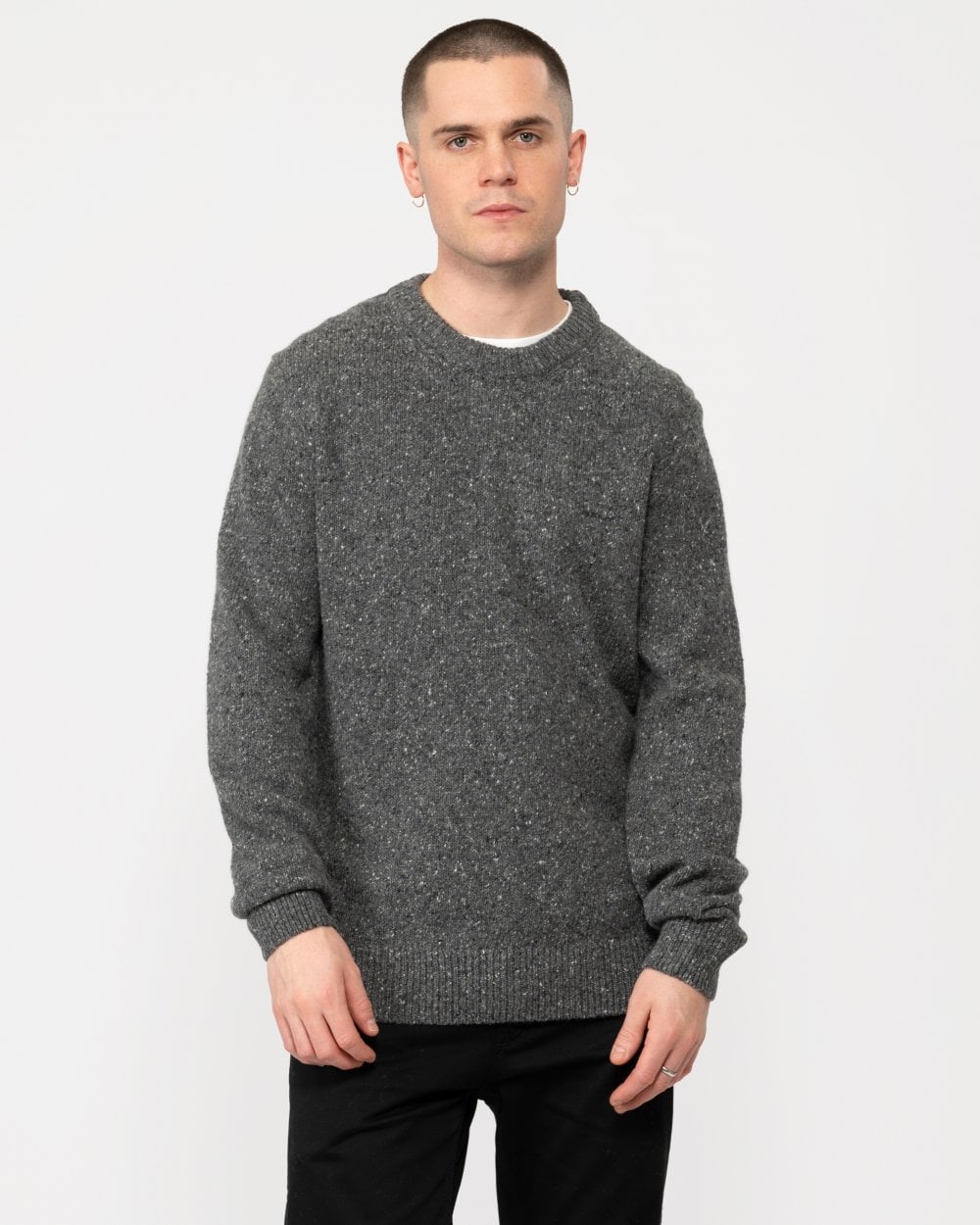 GANT Mens Wool Neps Crew Neck Jumper