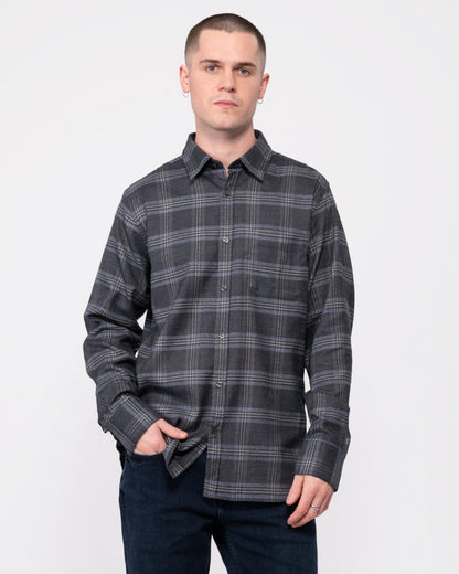 Oliver Sweeney Censo Mens Long Sleeved Brushed Cotton Shirt