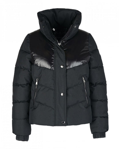 Barbour International Titanium Womens Quilted Jacket - Black/Black