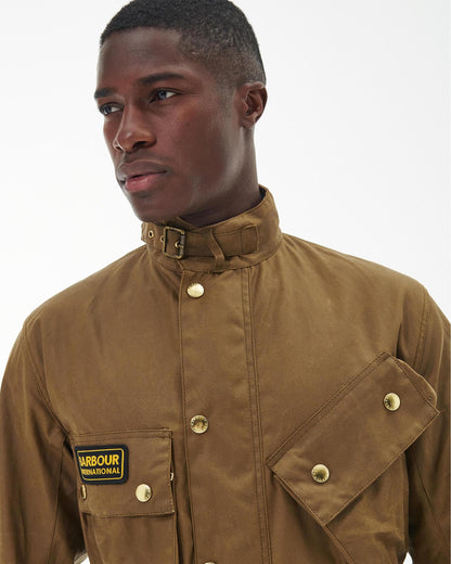 Barbour International Mens Original Wax Jacket - Sand