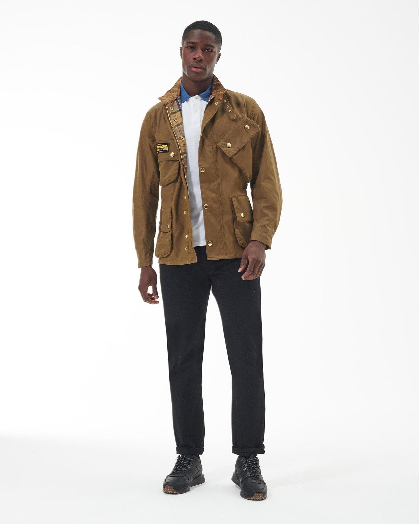 Barbour International Mens Original Wax Jacket - Sand