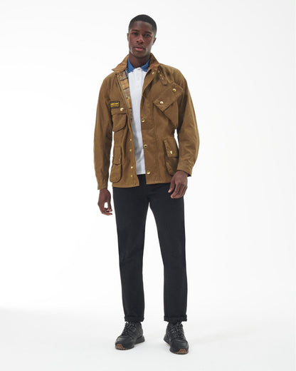 Barbour International Mens Original Wax Jacket - Sand