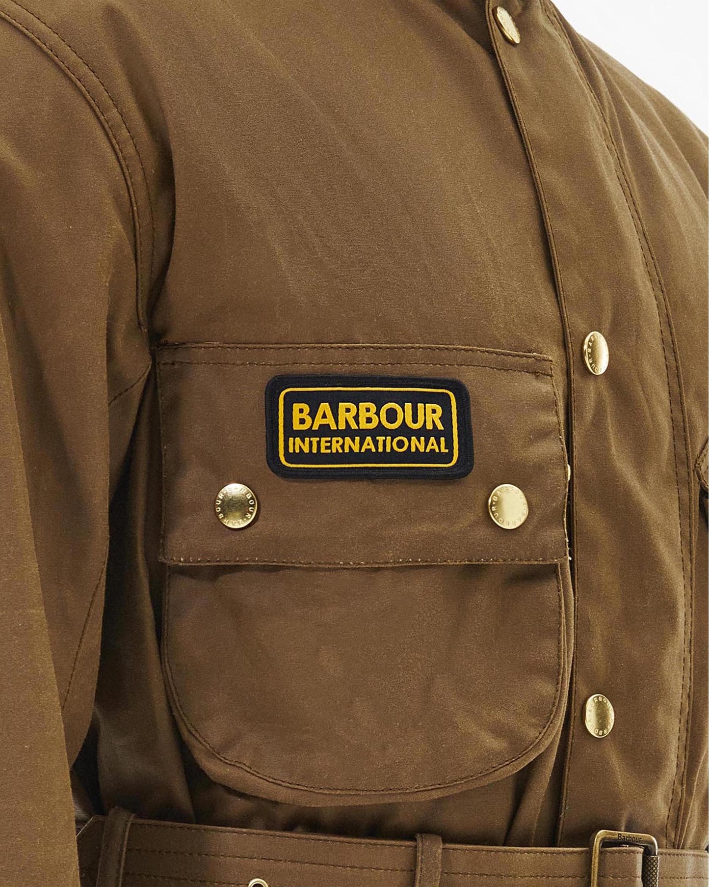 Barbour International Mens Original Wax Jacket - Sand