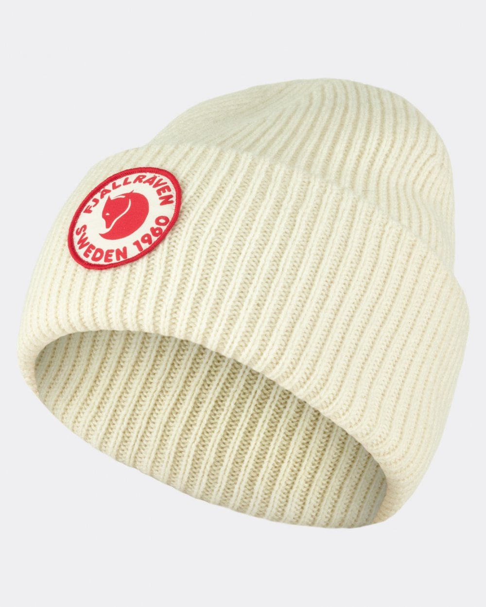 Fjallraven 1960 Logo Unisex Beanie - Chalk White 113