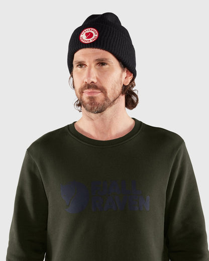 Fjallraven Logo Mens Sweatshirt - Deep Forest 662