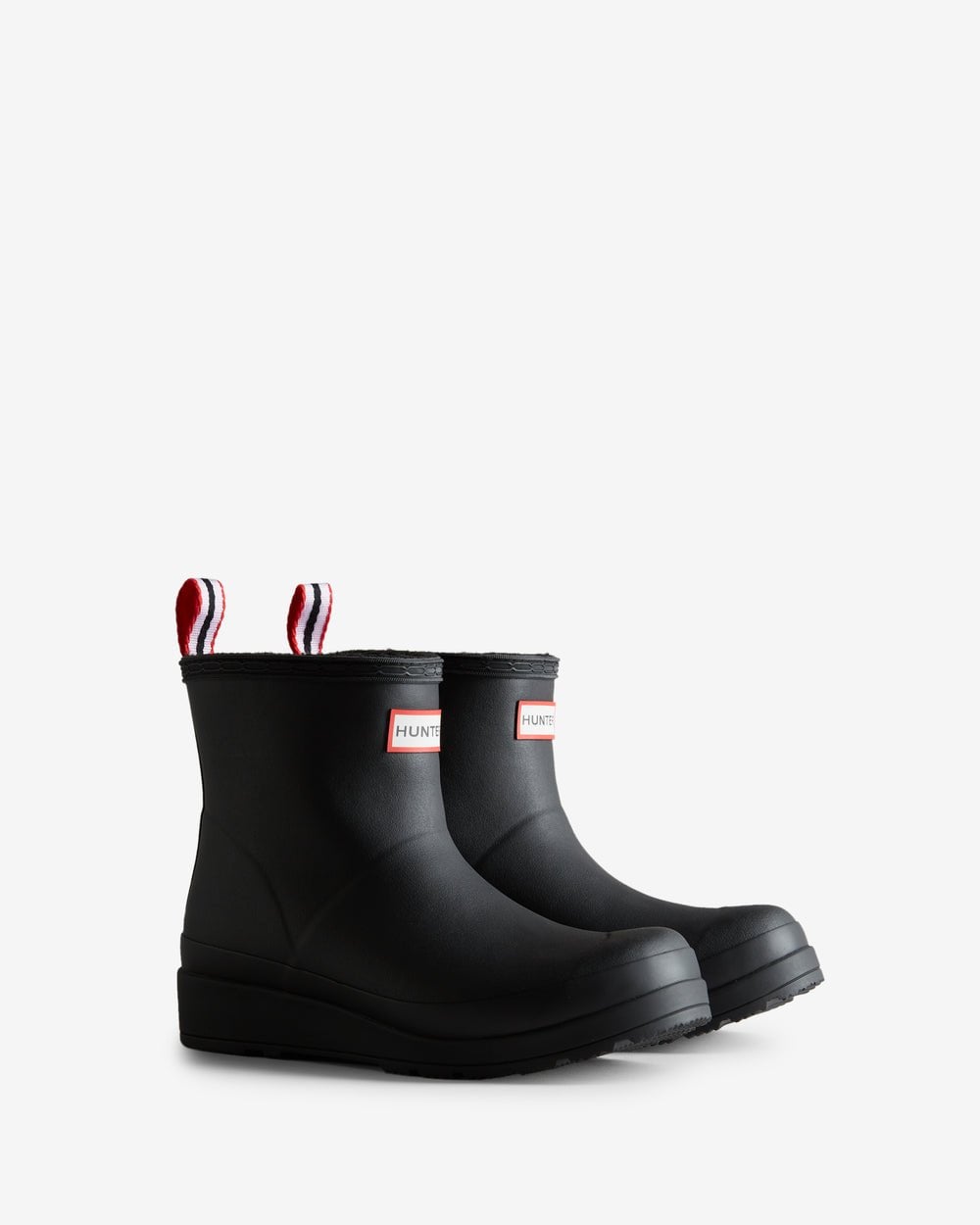 Hunter Play Womens Shearling Insulated Short Wellington Boots