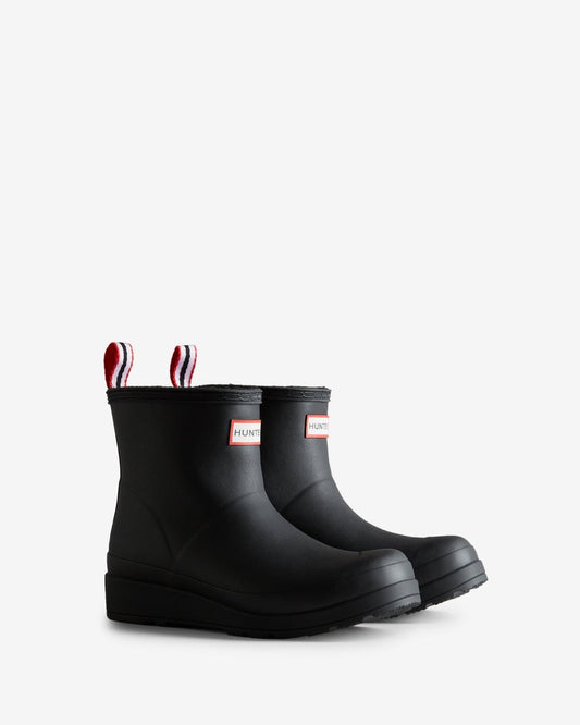 Hunter Play Womens Shearling Insulated Short Wellington Boots