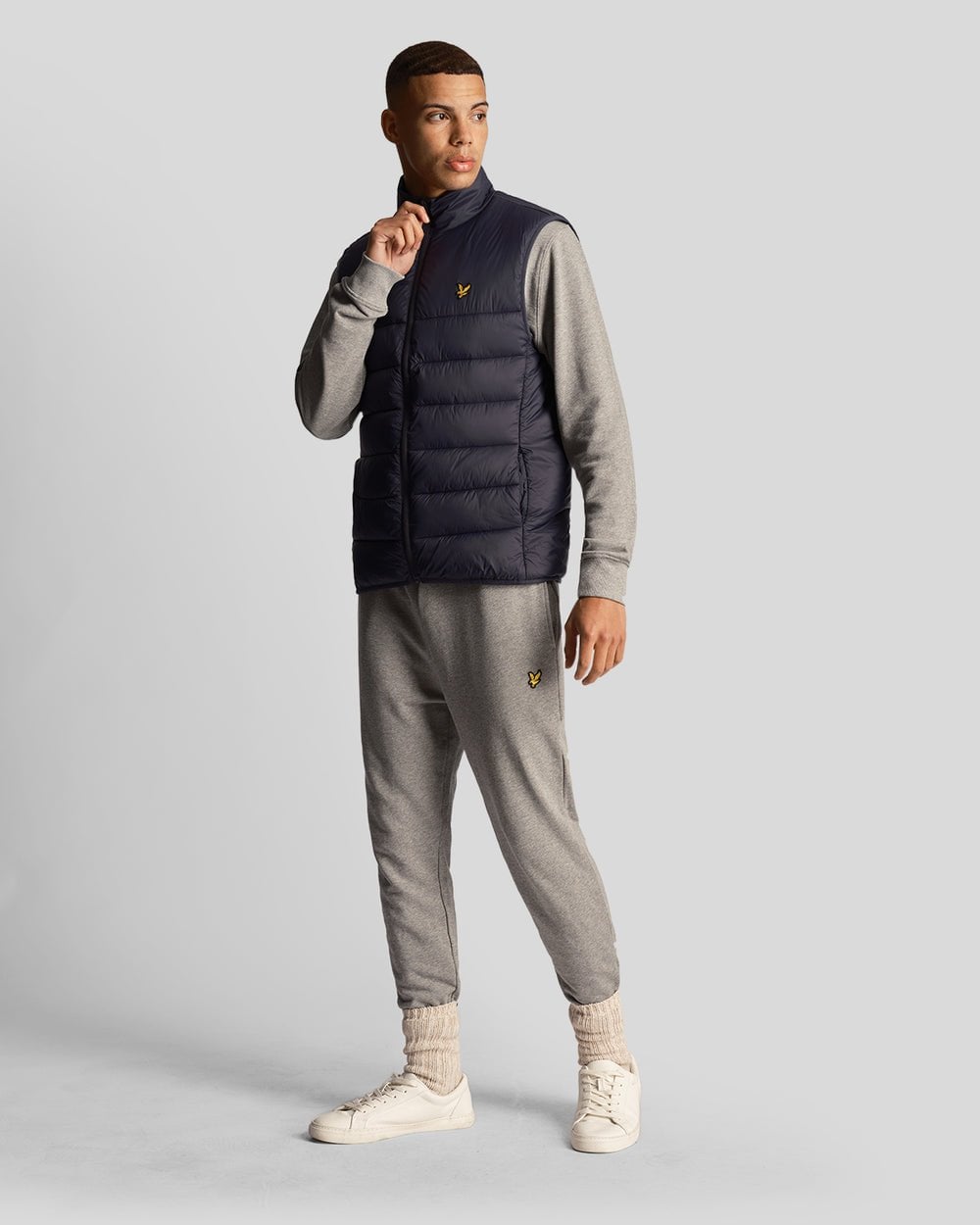 Lyle & Scott Mens Wadded Gilet - Z271 Dark Navy