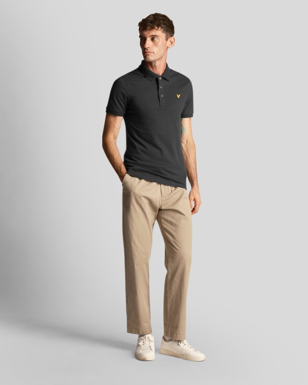Lyle & Scott Plain Mens Polo Shirt SP400VOG - W635 Gunmetal