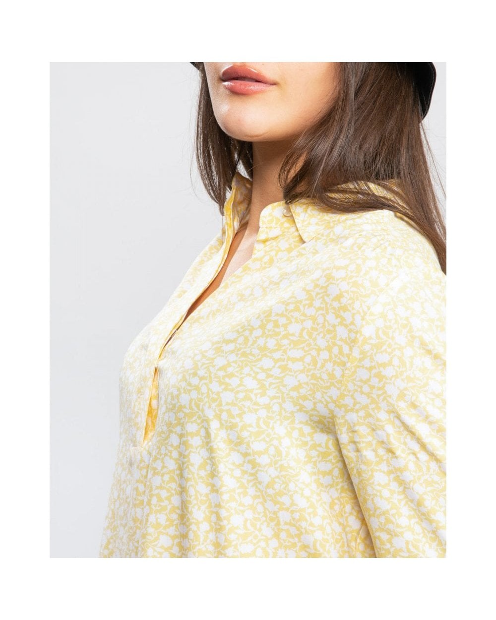 Tommy Hilfiger Danee Half Placket Floral Pattern Blouse