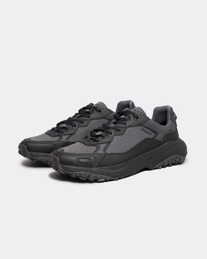 HUGO GO1ST Mens Mixed-Material Trainers with Textured and Rubberised Faux Leather