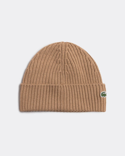 Lacoste Mens Ribbed Beanie