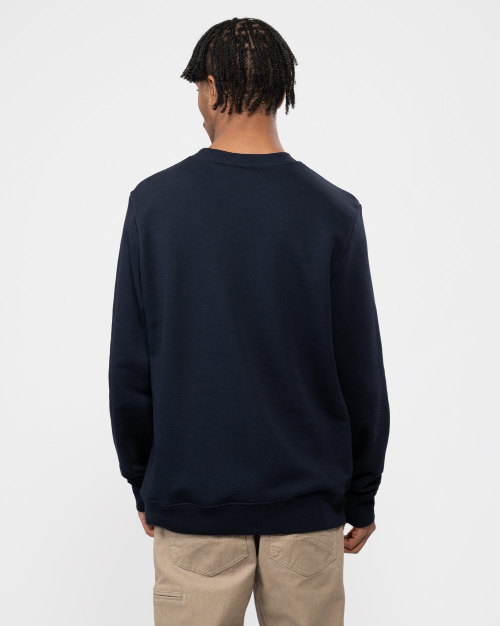 PS Paul Smith Mens Regular Fit Sports Stripe Zebra Sweatshirt - 49 Very Dark Navy