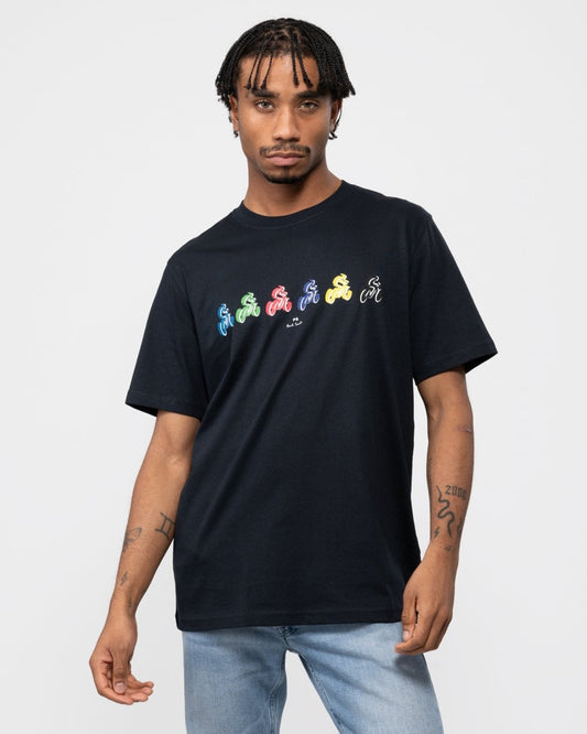 PS Paul Smith Mens Regular Fit Bike Graphic T-Shirt
