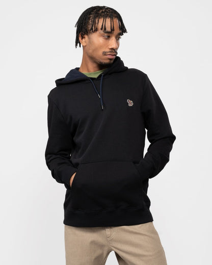 PS Paul Smith Mens Regular Fit Cotton Zebra Logo Hoodie