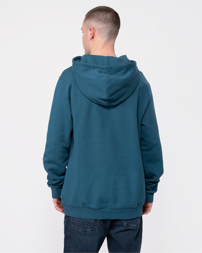 Fjallraven Logo Mens Hoodie - Deep Sea 574