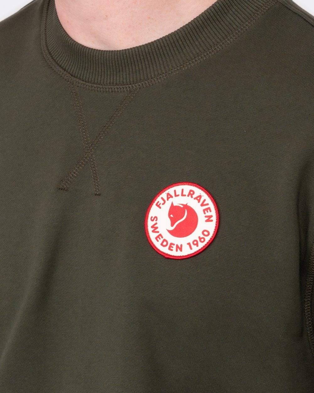 Fjallraven 1960 Logo Badge Mens Sweatshirt - Deep Forest 662