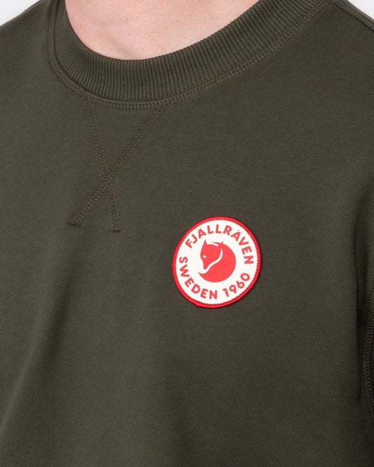 Fjallraven 1960 Logo Badge Mens Sweatshirt - Deep Forest 662